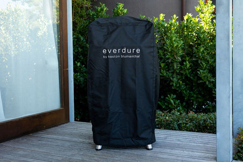 Image of Everdure 4K Kamado Grill Long Cover | 4K BBQ Black Cover Hood | HBC4COVERL